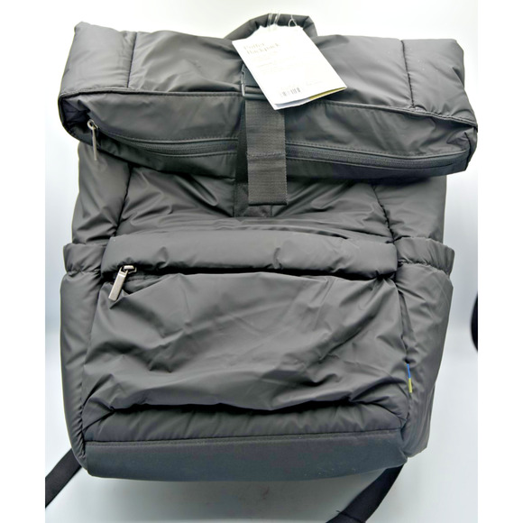 One Story Black Puffer Backpack Bundle -Tan Embark Lunchbox and 25+ School Items - Picture 2 of 16